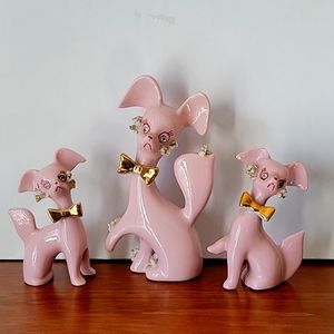 Vintage Pink Pooches 💗 🐩
